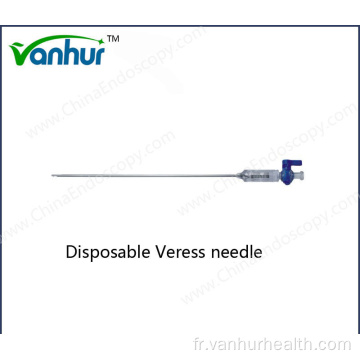 Aiguille de Veress pour instruments chirurgicaux jetables